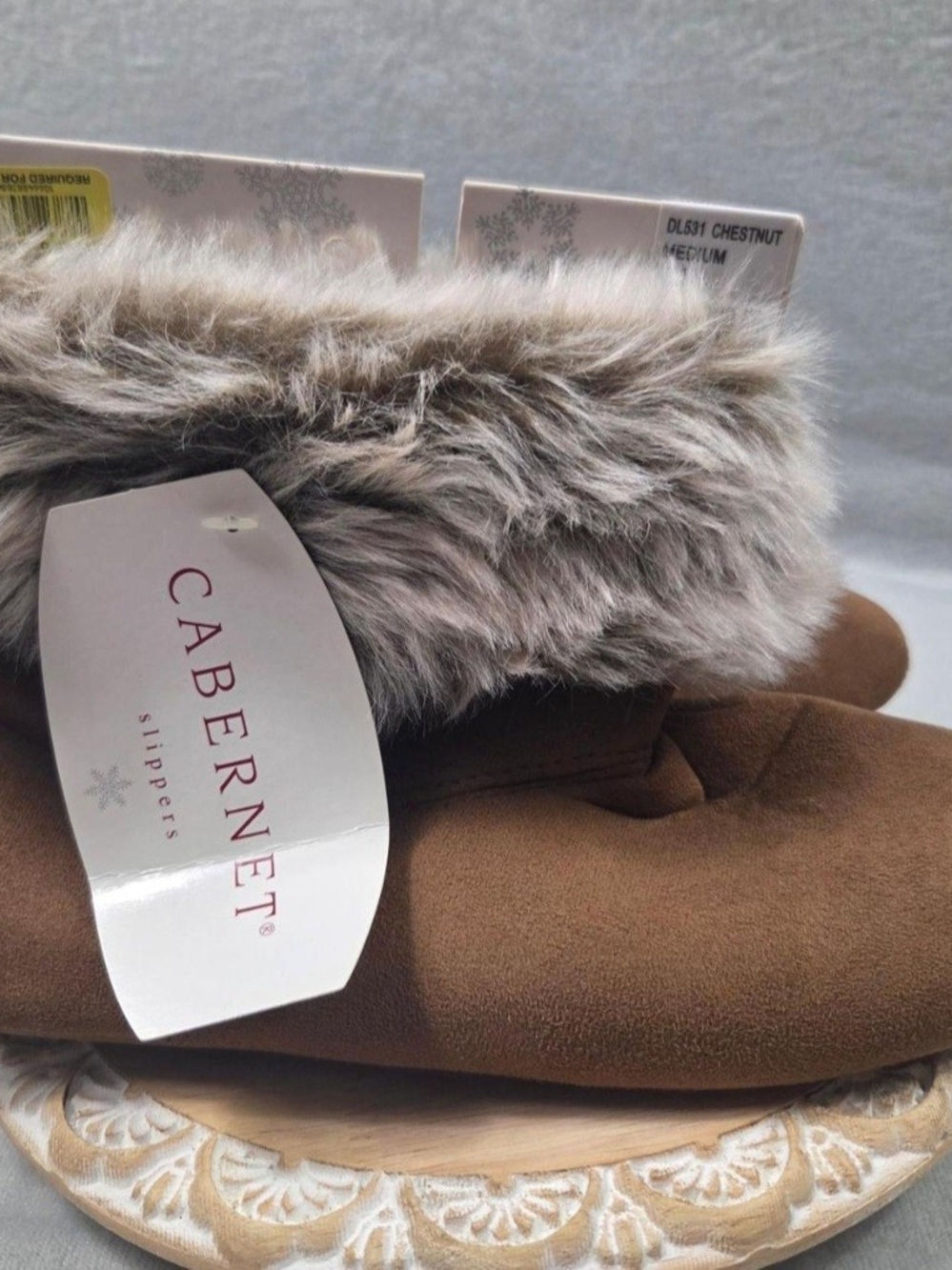Cabernet Chestnut Faux-Fur Cuff Women's